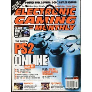 Electronic Gaming Monthly Magazine EGM Issue # 159 October 2002 PS2 Online Cover